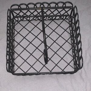 Elegant Black Wire Napkin Holder